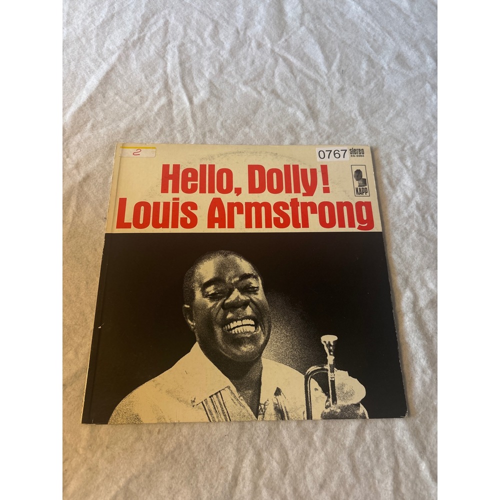 Kapp Louis Armstrong Hello Dolly Vinyl LP 12" Black Good Jazz Vocal KS-3364